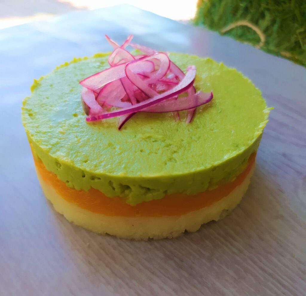 Causa limeña vegetariana