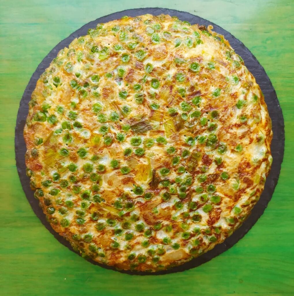 Tortilla de guisantes